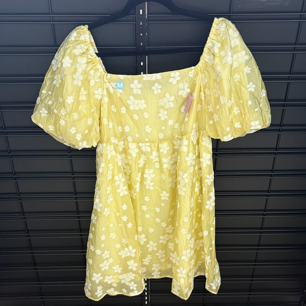 Yellow Floral Women's Top